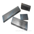 Wave metal aluminum fins for intercooler